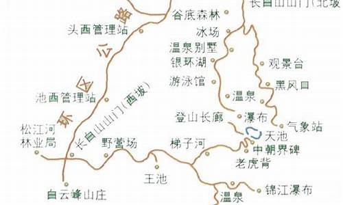 延吉长白山旅游路线图_延吉长白山旅游路线