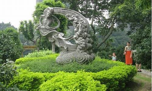 佛山石湾公园陶师祖庙,石湾陶瓷佛像